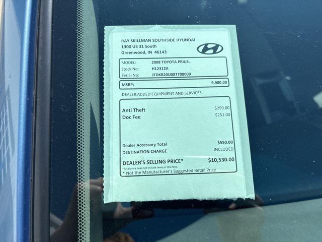 used 2008 Toyota Prius car, priced at $7,900