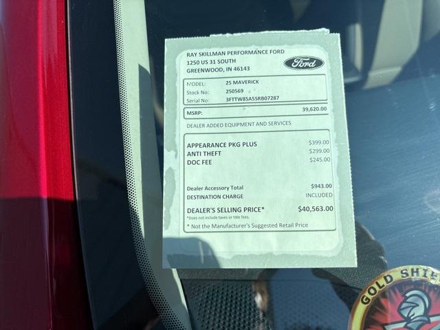 new 2025 Ford Maverick car, priced at $38,117