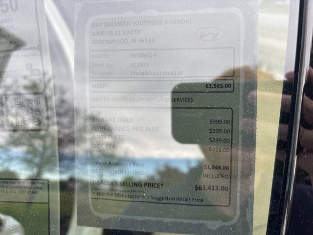 new 2026 Hyundai IONIQ 9 car, priced at $61,565