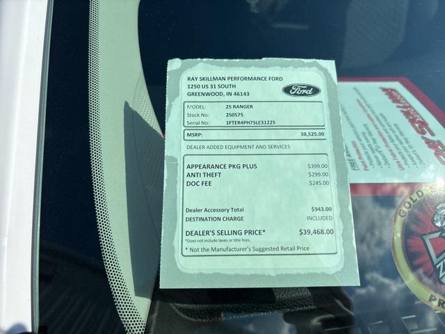 new 2025 Ford Ranger car, priced at $36,700