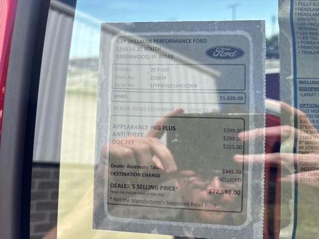 new 2025 Ford F-150 car, priced at $67,482