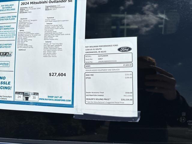 used 2024 Mitsubishi Outlander car, priced at $25,640