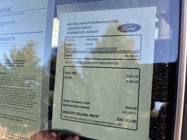 used 2023 Ford Explorer car, priced at $35,987