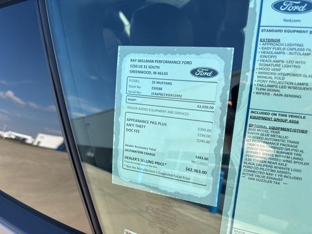 new 2025 Ford Mustang car, priced at $62,020