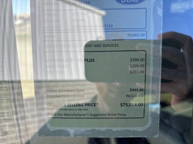 new 2025 Ford F-150 Lightning car, priced at $66,600