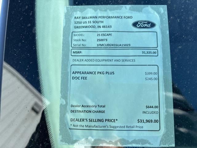 new 2025 Ford Escape car, priced at $29,554