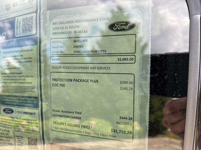 new 2024 Ford Escape car, priced at $29,305