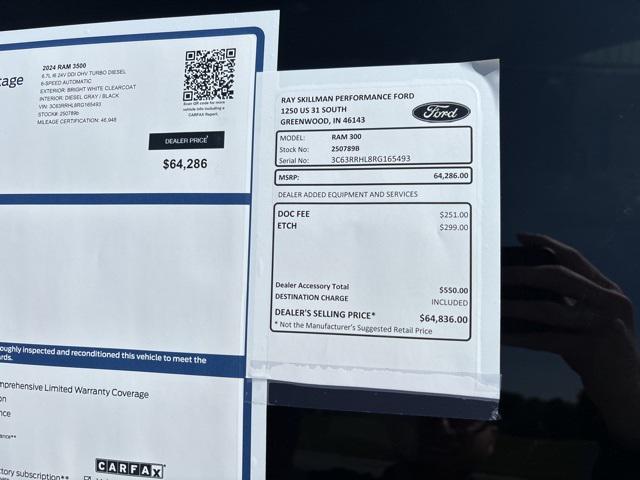 used 2024 Ram 3500 car, priced at $59,399