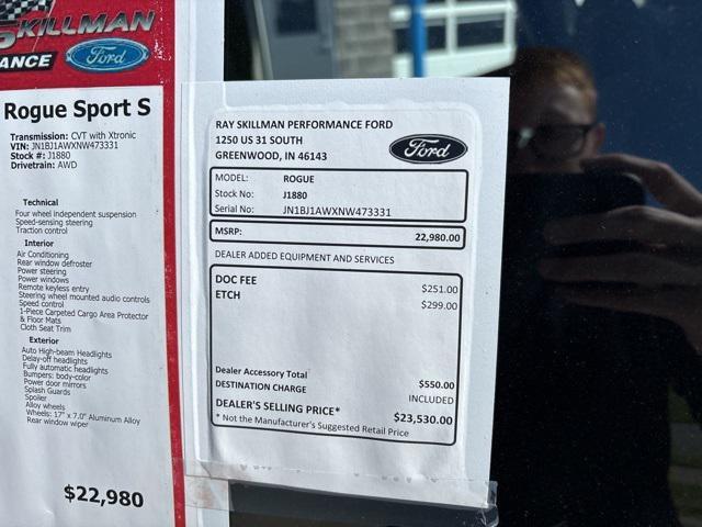 used 2022 Nissan Rogue Sport car, priced at $22,980