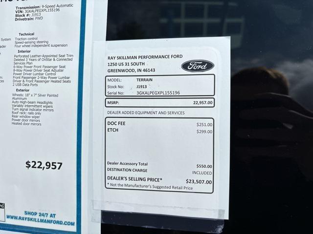 used 2023 GMC Terrain car, priced at $22,957