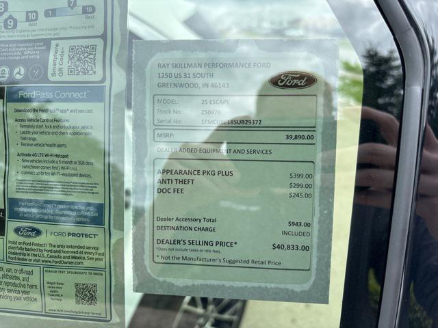 new 2025 Ford Escape PHEV car, priced at $36,795