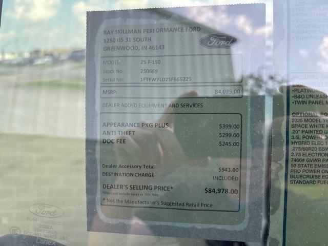 new 2025 Ford F-150 car, priced at $79,052