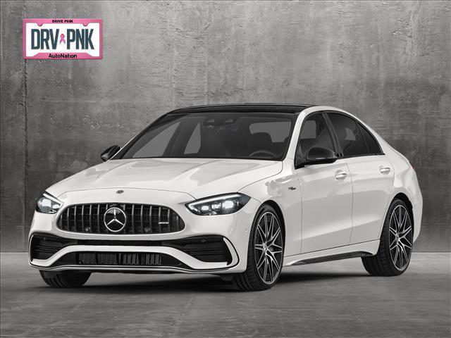 new 2025 Mercedes-Benz AMG C 43 car, priced at $80,845