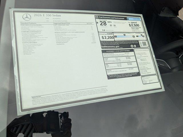 new 2026 Mercedes-Benz E-Class car, priced at $70,330