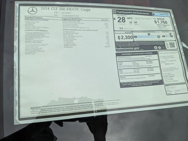 new 2024 Mercedes-Benz CLE 300 car, priced at $66,180