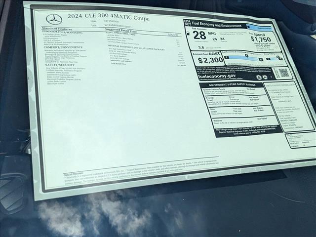 new 2024 Mercedes-Benz CLE 300 car, priced at $61,850