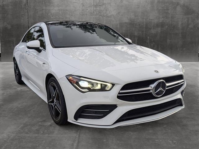 used 2021 Mercedes-Benz AMG CLA 35 car, priced at $33,995