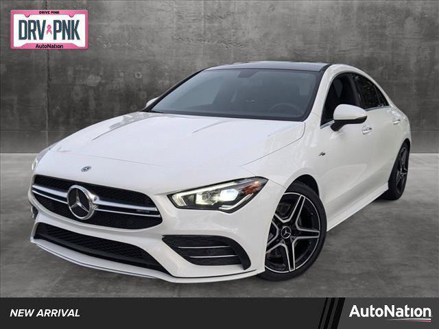 used 2021 Mercedes-Benz AMG CLA 35 car, priced at $33,995