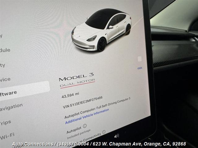 used 2021 Tesla Model 3 car, priced at $25,997