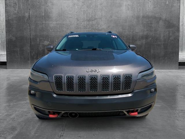 used 2021 Jeep Cherokee car, priced at $17,947