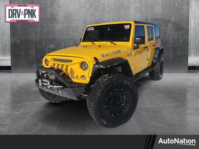 used 2015 Jeep Wrangler Unlimited car, priced at $18,989