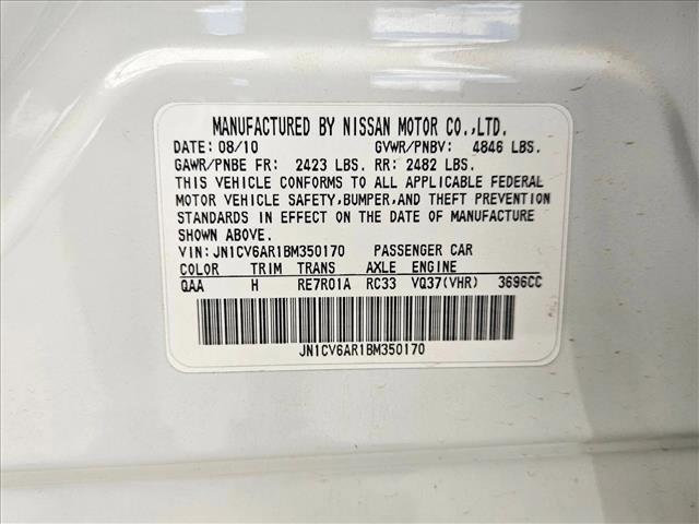 used 2011 INFINITI G37x car, priced at $7,742