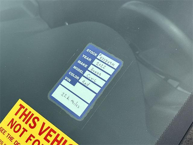 used 2022 Honda Civic car, priced at $22,880