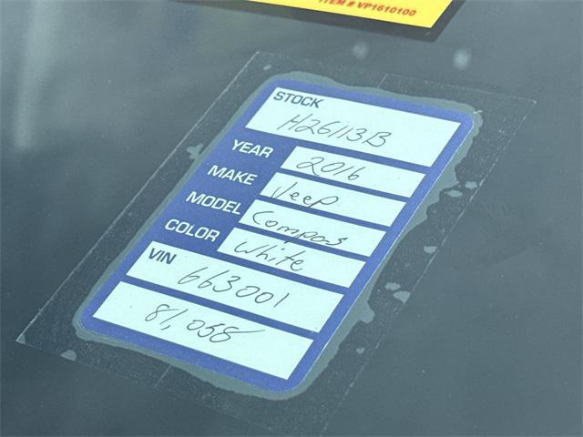 used 2016 Jeep Compass car, priced at $9,440