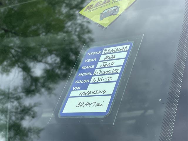 used 2022 Jeep Wrangler Unlimited car, priced at $34,995