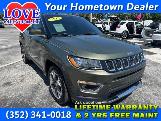 used 2018 Jeep Compass car, priced at $19,205