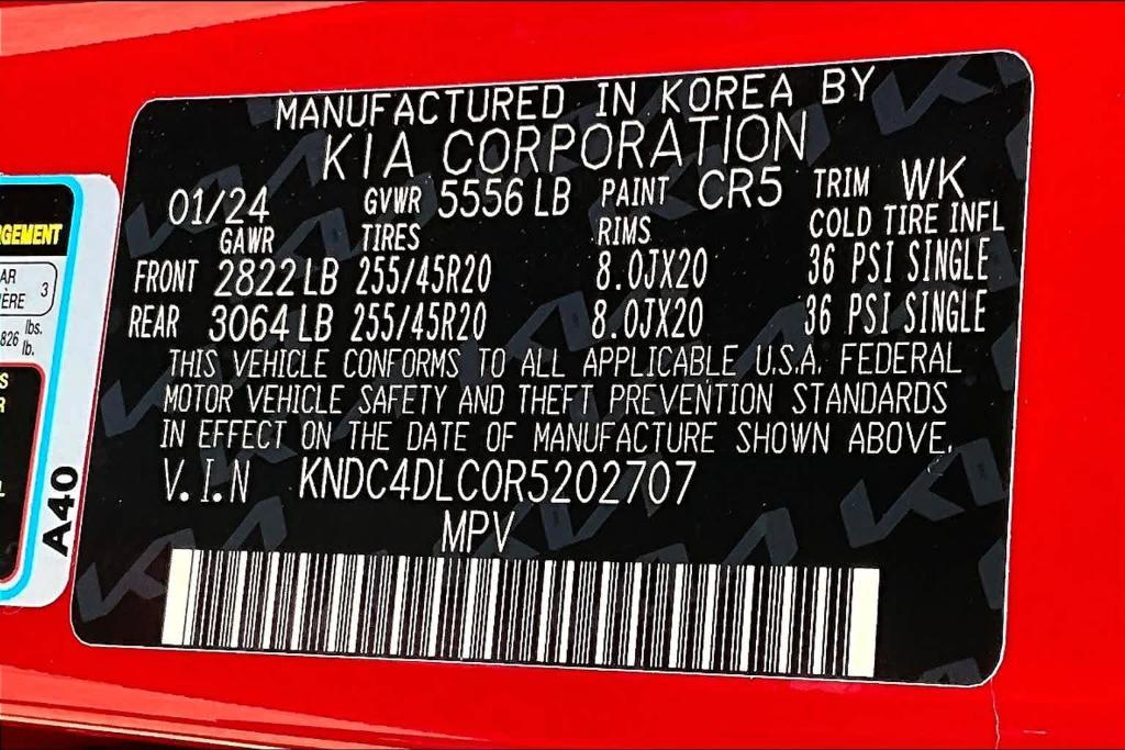 new 2024 Kia EV6 car, priced at $56,616