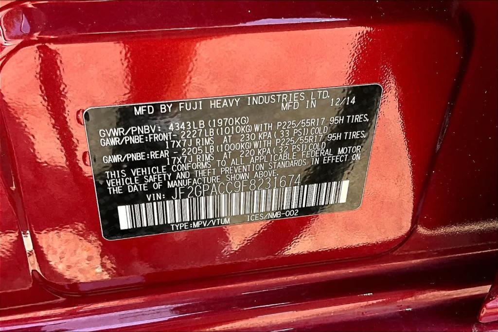 used 2015 Subaru XV Crosstrek car, priced at $16,888