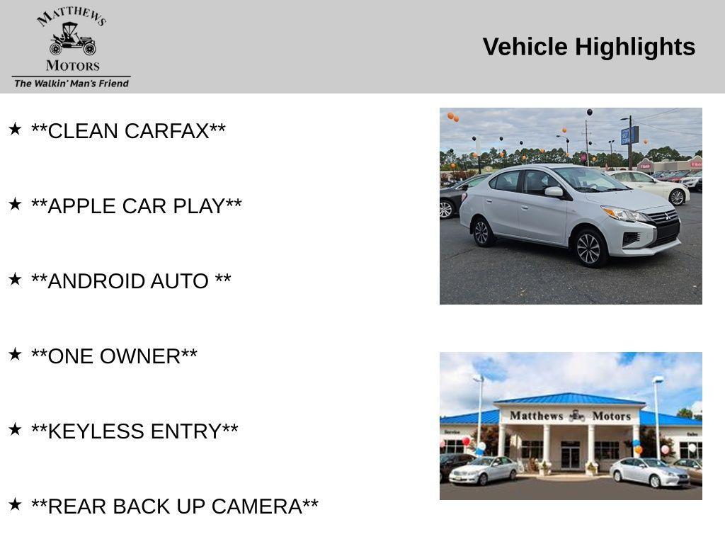 used 2024 Mitsubishi Mirage G4 car, priced at $16,488