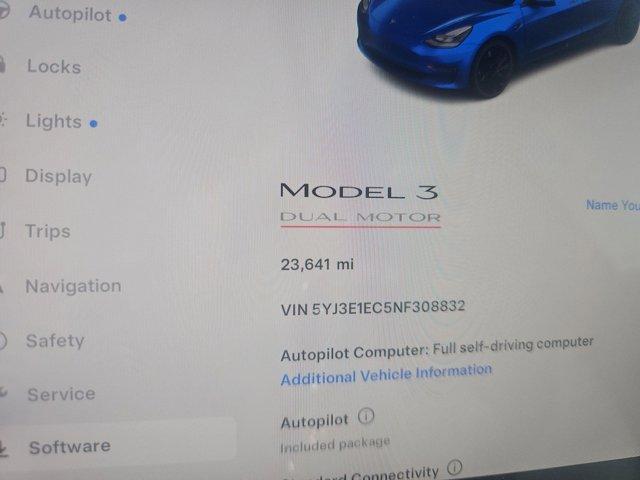 used 2022 Tesla Model 3 car, priced at $33,288