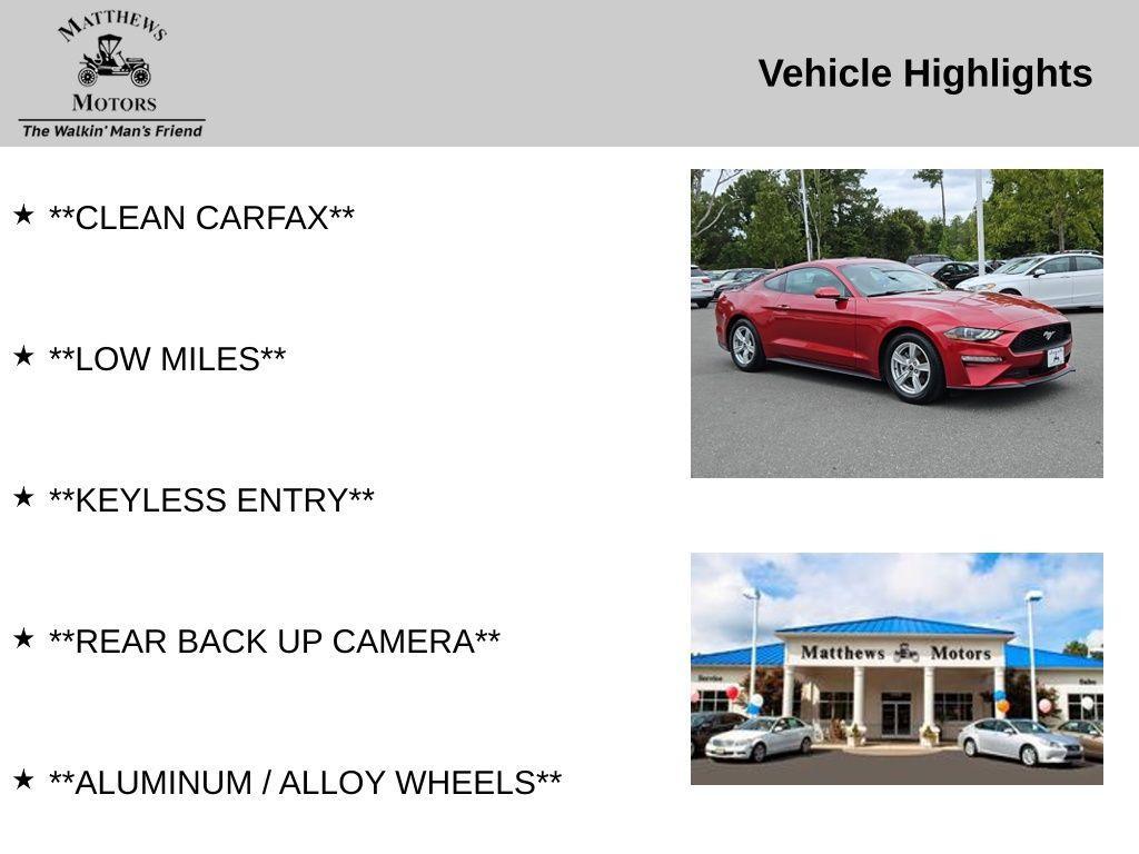 used 2021 Ford Mustang car, priced at $24,888