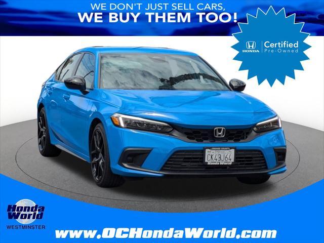 used 2022 Honda Civic car, priced at $25,625