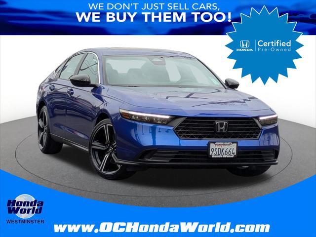 used 2024 Honda Accord Hybrid car, priced at $31,628
