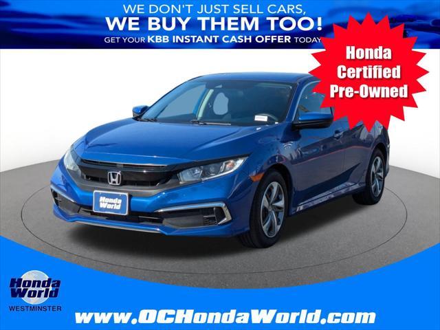 used 2019 Honda Civic car, priced at $18,572