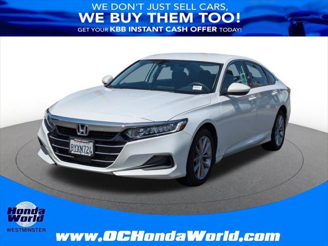 used 2021 Honda Accord car, priced at $24,867