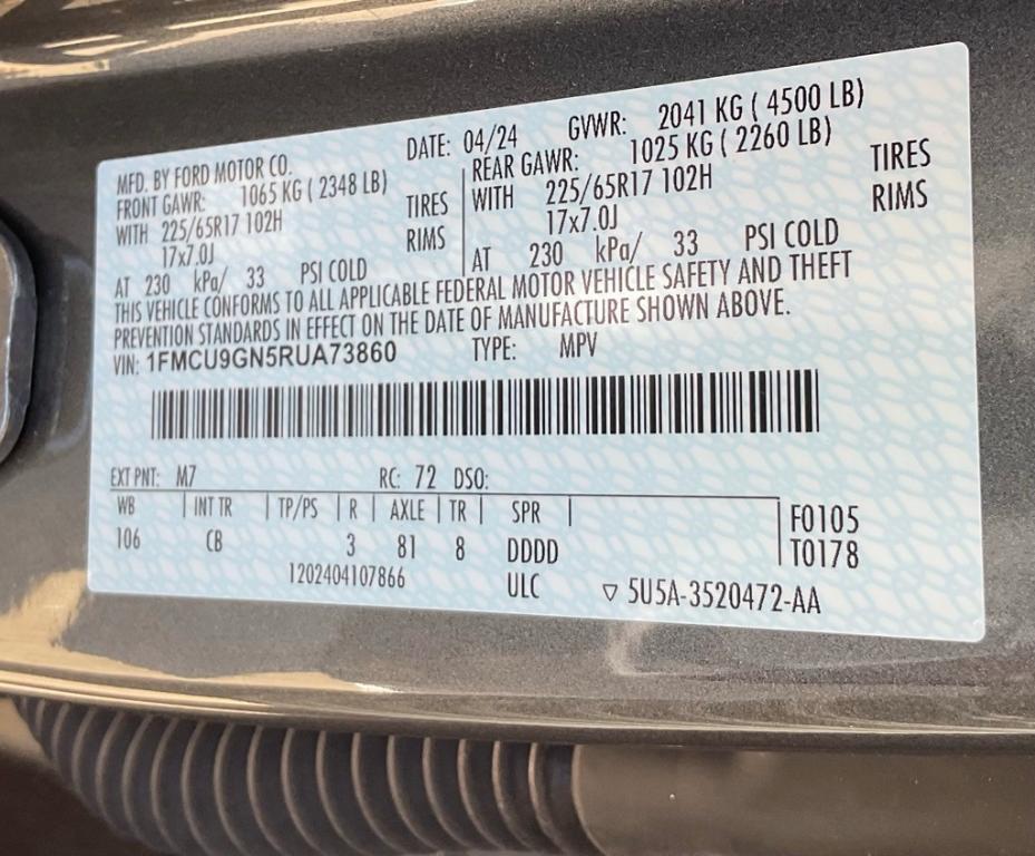 used 2024 Ford Escape car, priced at $23,998