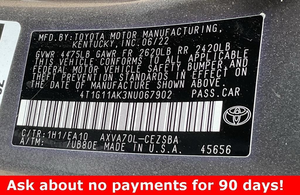 used 2022 Toyota Camry car, priced at $21,399
