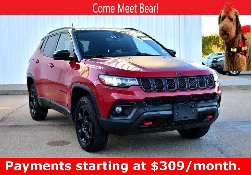 used 2023 Jeep Compass car, priced at $23,489