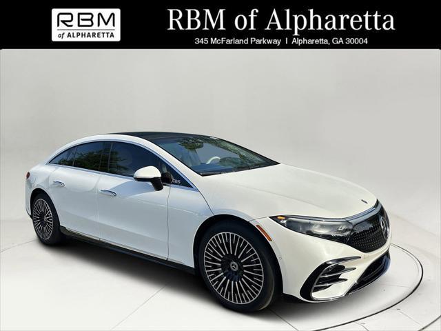 used 2023 Mercedes-Benz EQS 580 car, priced at $72,999