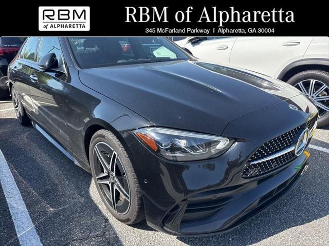 used 2024 Mercedes-Benz C-Class car, priced at $45,999