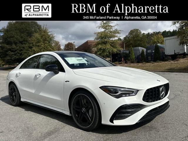 new 2025 Mercedes-Benz AMG CLA 35 car, priced at $61,595