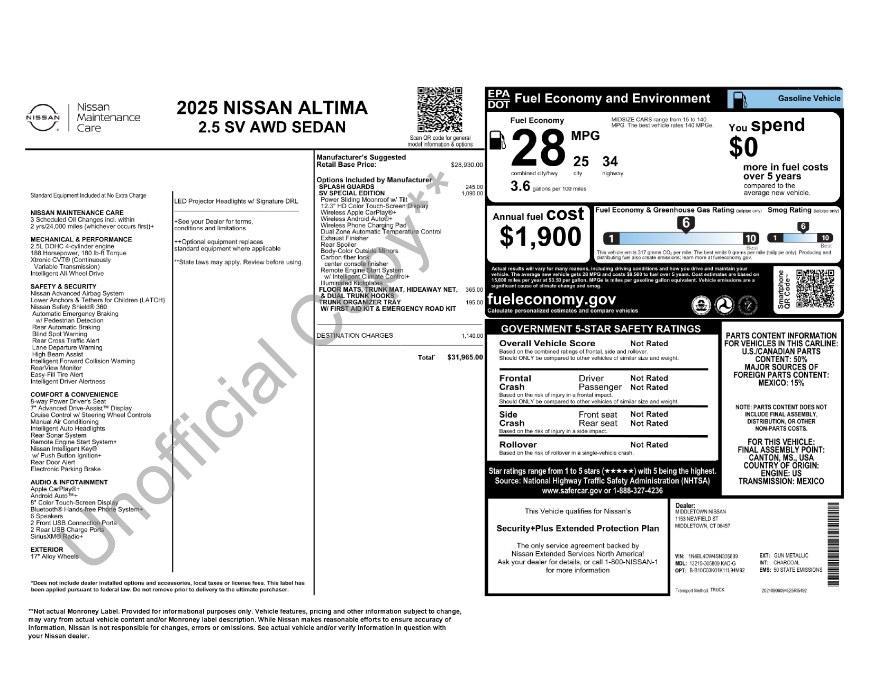 used 2025 Nissan Altima car, priced at $21,995