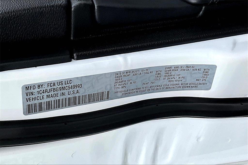 used 2021 Jeep Grand Cherokee car, priced at $24,788