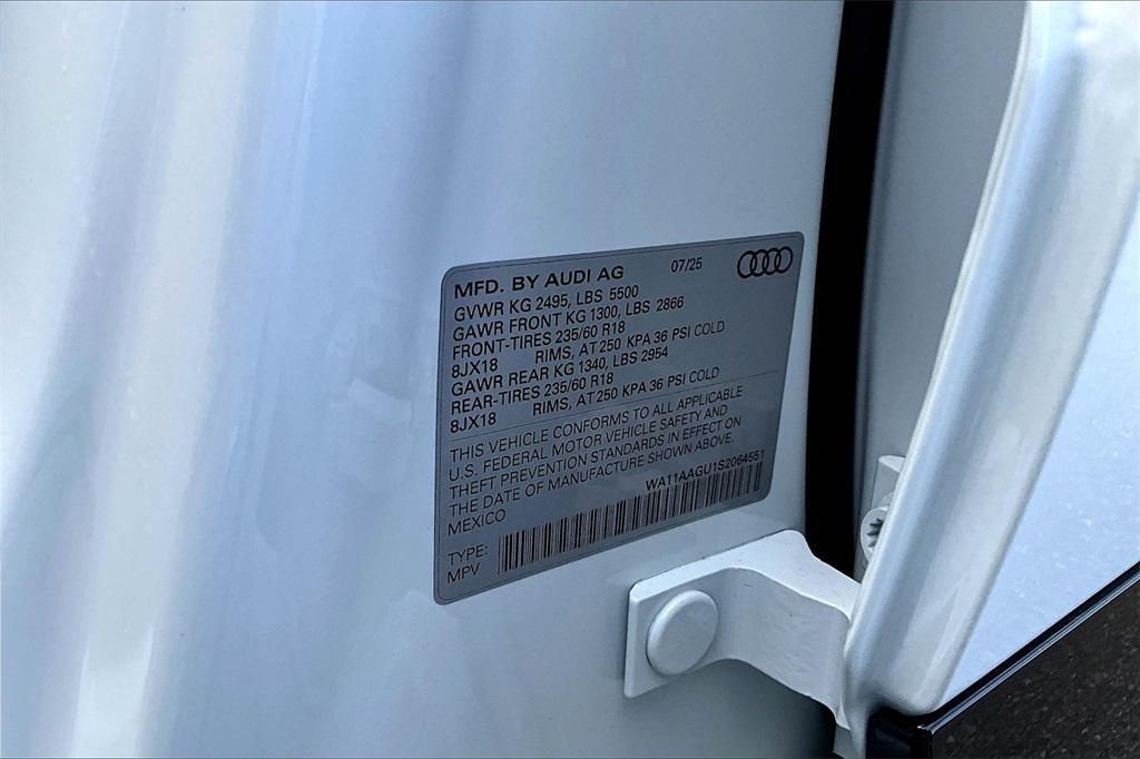 new 2025 Audi Q5 car, priced at $57,105