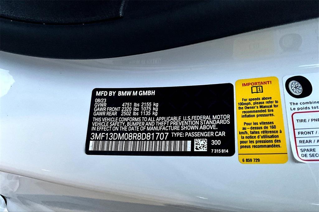 used 2024 BMW M2 car, priced at $69,588