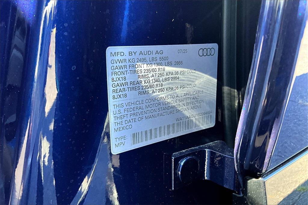 new 2025 Audi Q5 car, priced at $57,105